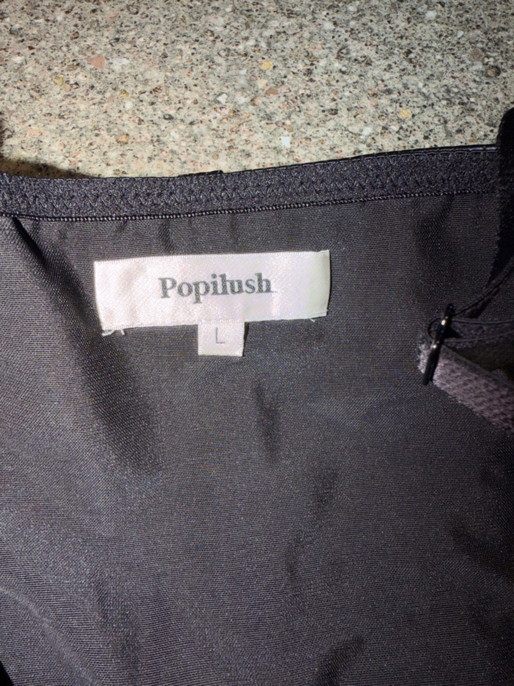 Popilush Black Faux Leather Underwire Bodysuit - Picture 2 of 4